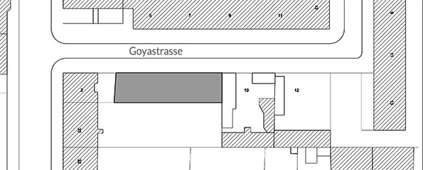 Lageplan Goyastrasse 6, 13086 Berlin–Weißensee